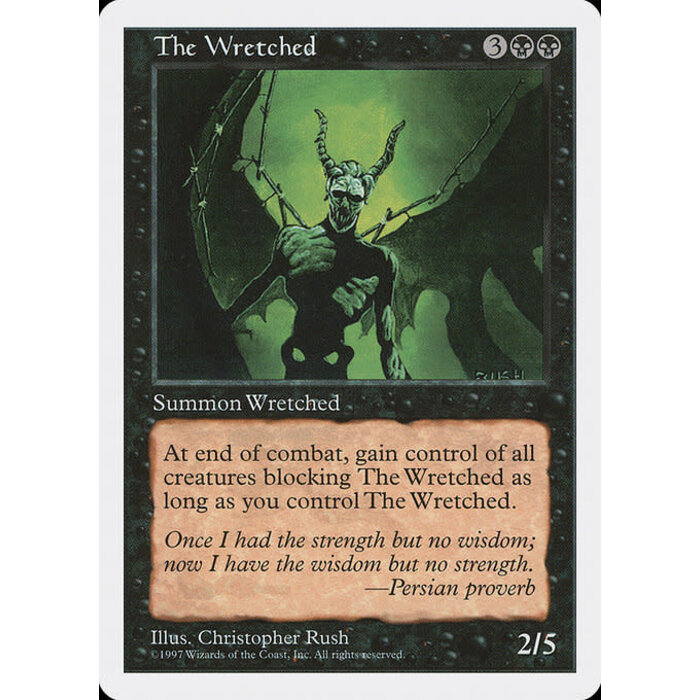 Magic: The Gathering The Wretched (197) Lightly Played