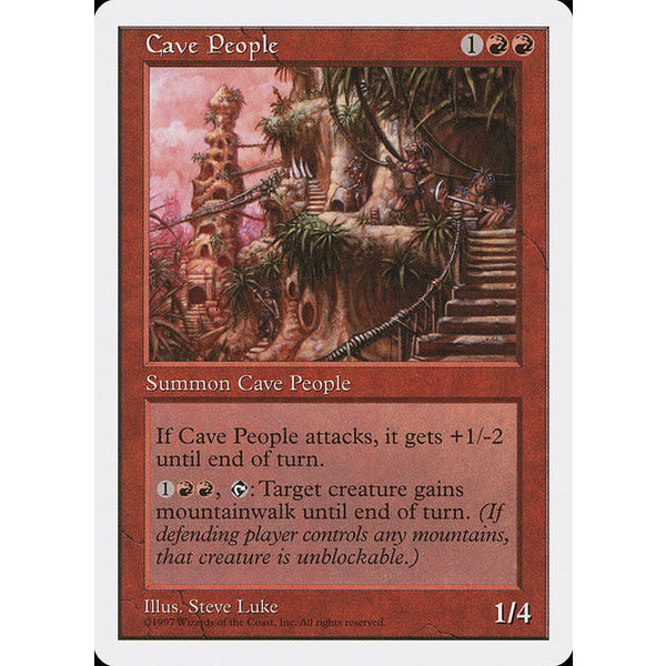 Magic: The Gathering Cave People (215) Lightly Played