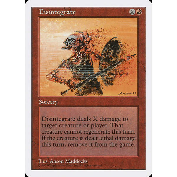 Magic: The Gathering Disintegrate (219) Lightly Played