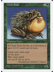 Magic: The Gathering Chub Toad (283) Lightly Played