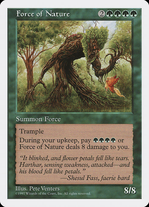 Magic: The Gathering Force of Nature (294) Lightly Played