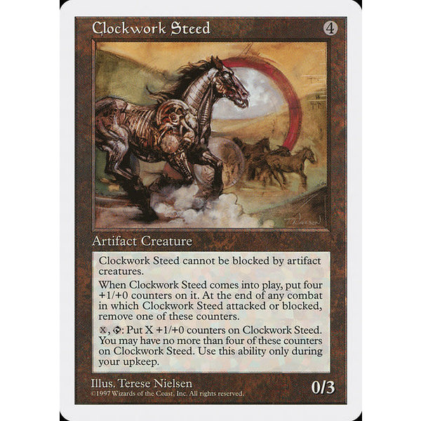 Magic: The Gathering Clockwork Steed (357) Moderately Played