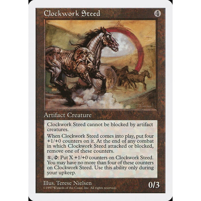 Magic: The Gathering Clockwork Steed (357) Moderately Played