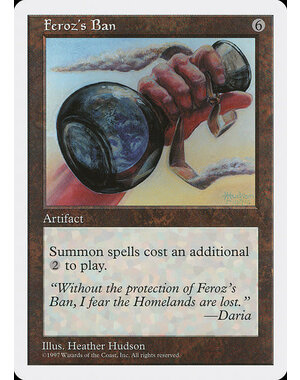 Magic: The Gathering Feroz's Ban (370) Lightly Played