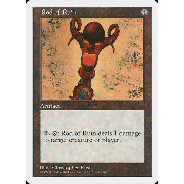 Magic: The Gathering Rod of Ruin (396) Lightly Played