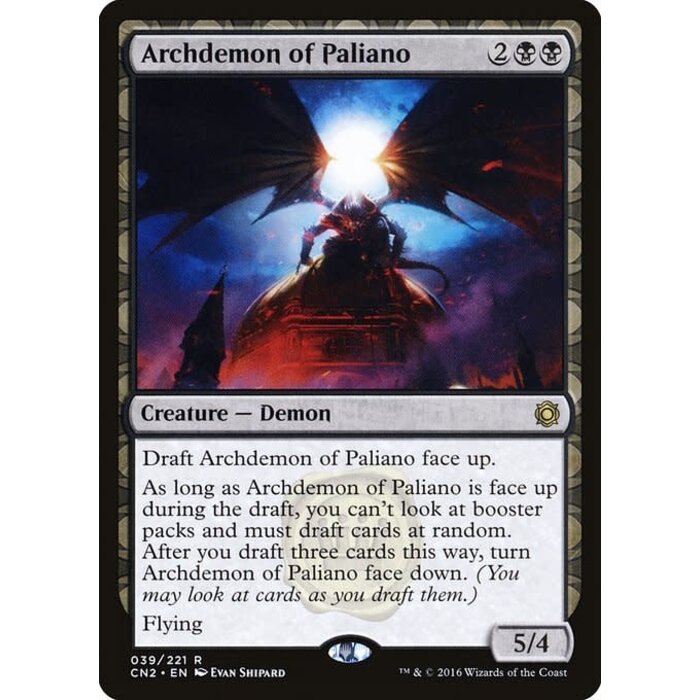 Magic: The Gathering Archdemon of Paliano (039) Lightly Played