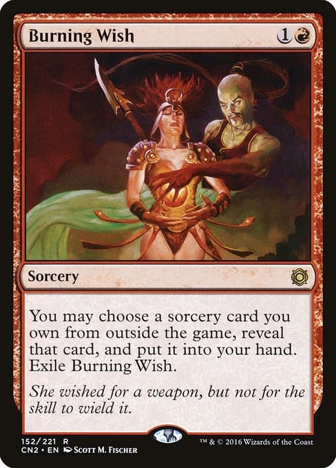 MTG 燃え立つ願い/Burning Wish　初版　Foil BurningWish__53204.1590612116.