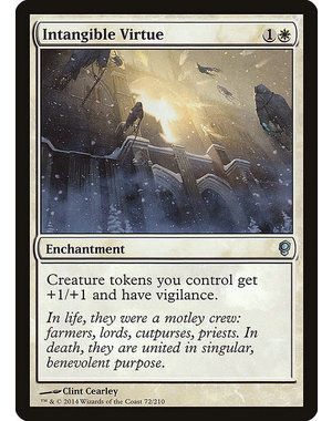 Magic: The Gathering Intangible Virtue (072) Lightly Played