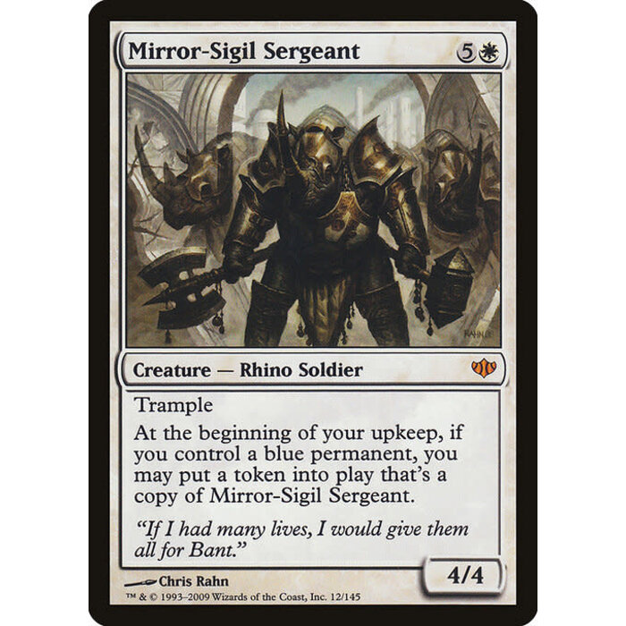 Magic: The Gathering Mirror-Sigil Sergeant (012) Damaged