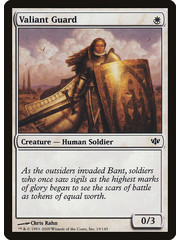 Magic: The Gathering Valiant Guard (019) Lightly Played