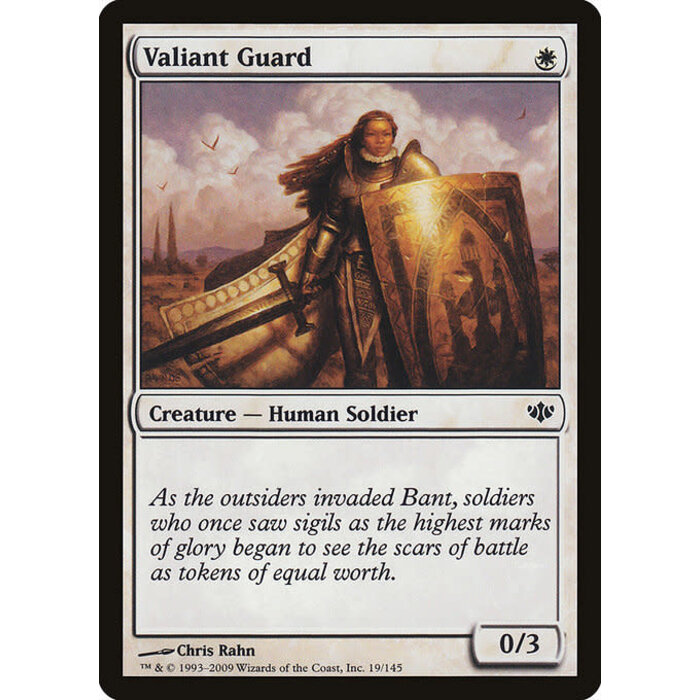 Magic: The Gathering Valiant Guard (019) Lightly Played
