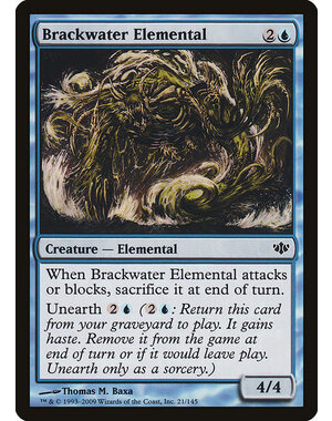 Magic: The Gathering Brackwater Elemental (021) Moderately Played