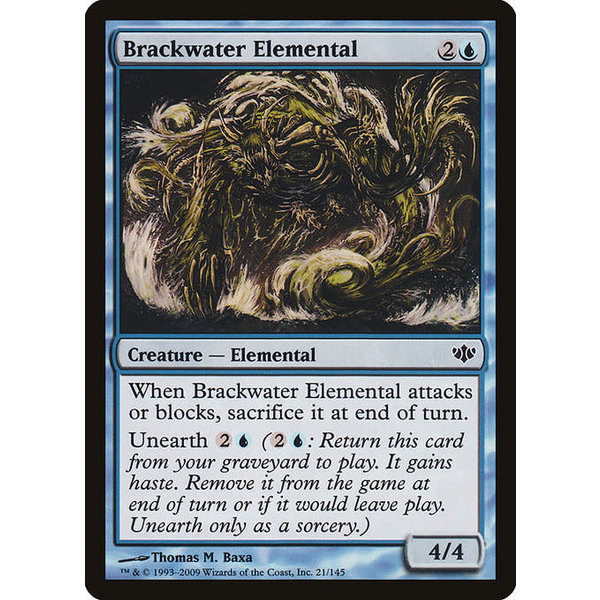 Magic: The Gathering Brackwater Elemental (021) Moderately Played
