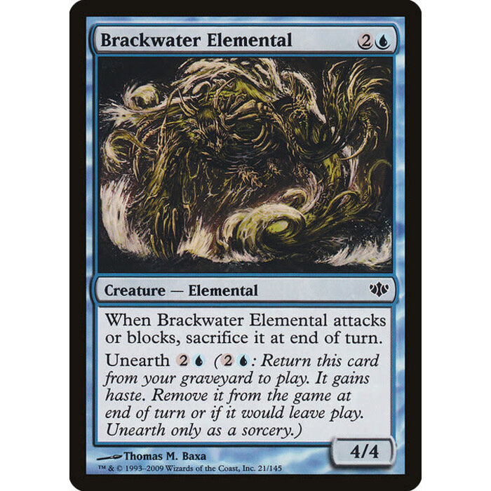 Magic: The Gathering Brackwater Elemental (021) Moderately Played