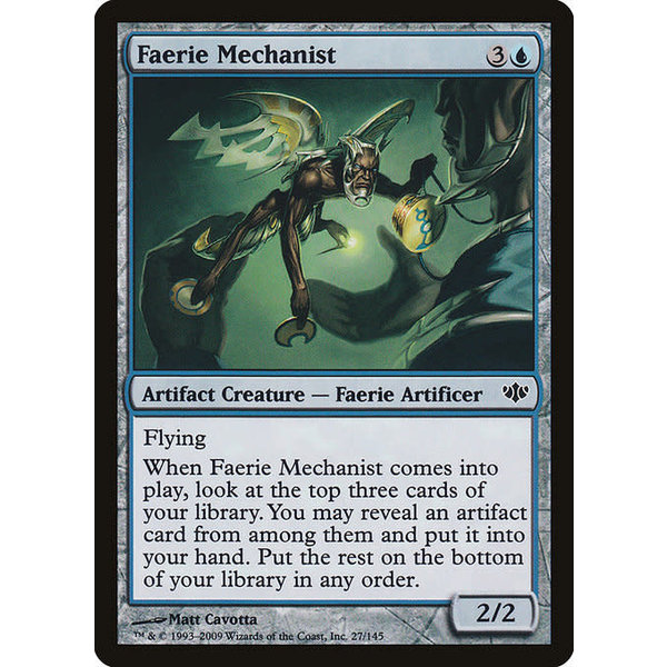 Magic: The Gathering Faerie Mechanist (027) Moderately Played Foil