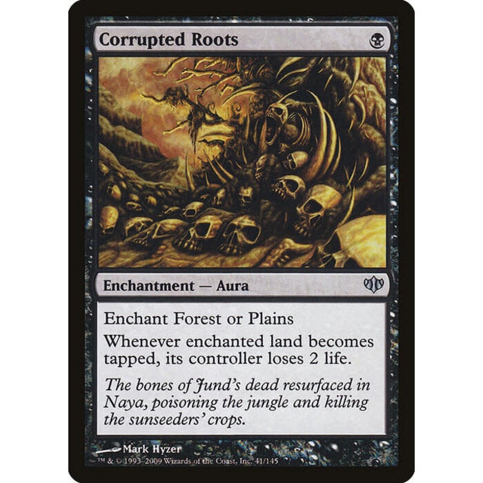 Magic: The Gathering Corrupted Roots (041) Moderately Played Foil