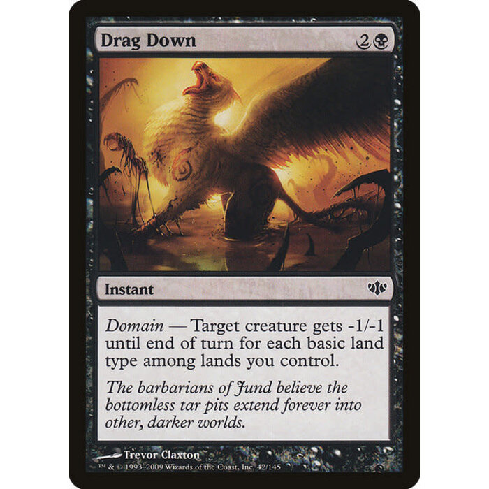 Magic: The Gathering Drag Down (042) Lightly Played