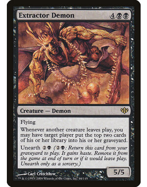 Magic: The Gathering Extractor Demon (044) Moderately Played Foil