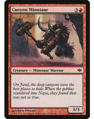 Magic: The Gathering Canyon Minotaur (060) Lightly Played