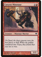 Magic: The Gathering Canyon Minotaur (060) Moderately Played Foil