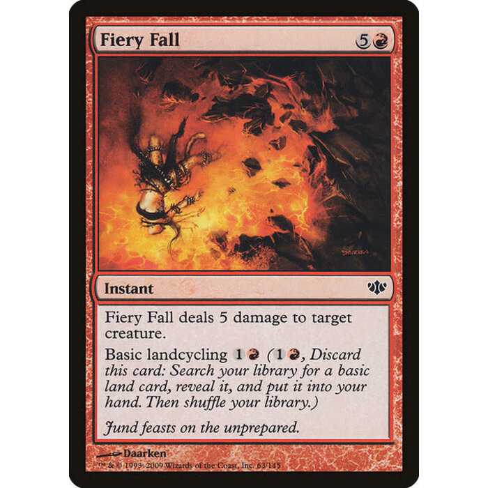 Magic: The Gathering Fiery Fall (063) Moderately Played Foil