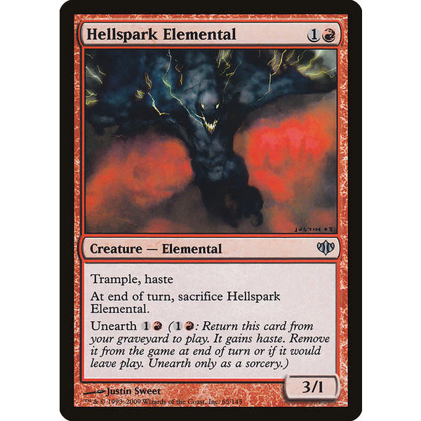 Magic: The Gathering Hellspark Elemental (065) Lightly Played