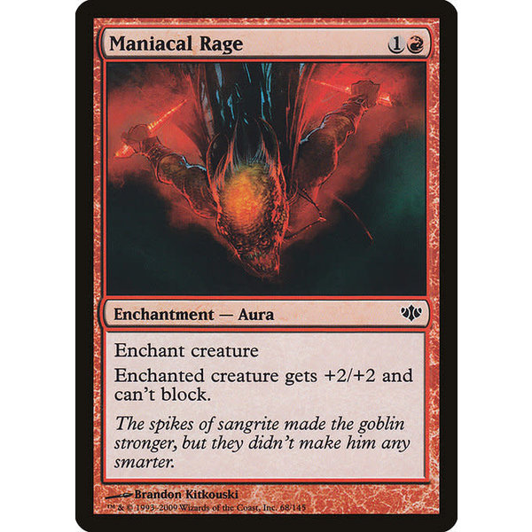 Magic: The Gathering Maniacal Rage (068) Lightly Played