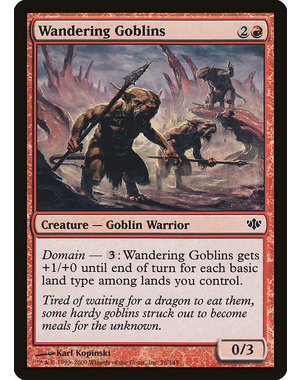 Magic: The Gathering Wandering Goblins (076) Moderately Played Foil