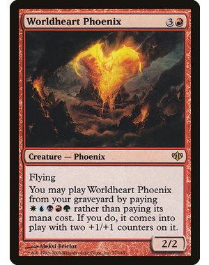 Magic: The Gathering Worldheart Phoenix (077) Lightly Played