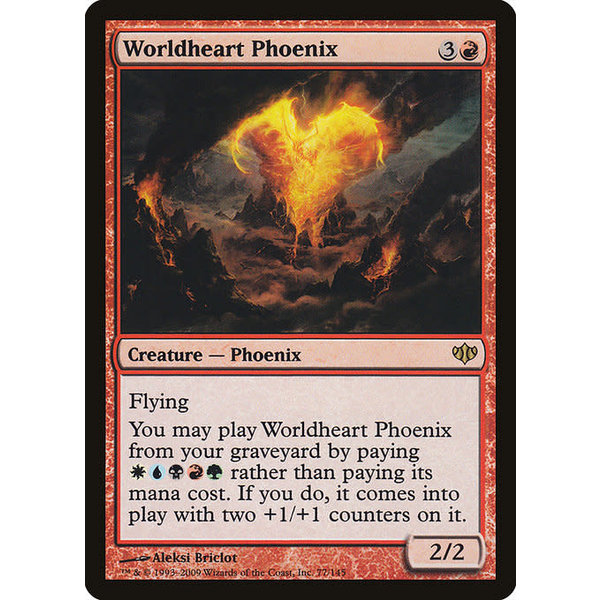 Magic: The Gathering Worldheart Phoenix (077) Lightly Played