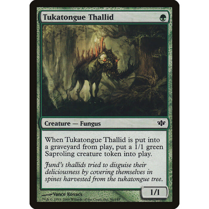 Magic: The Gathering Tukatongue Thallid (096) Lightly Played