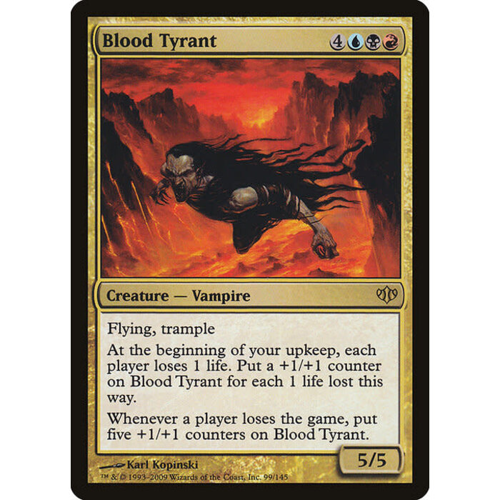 Magic: The Gathering Blood Tyrant (099) Moderately Played Foil