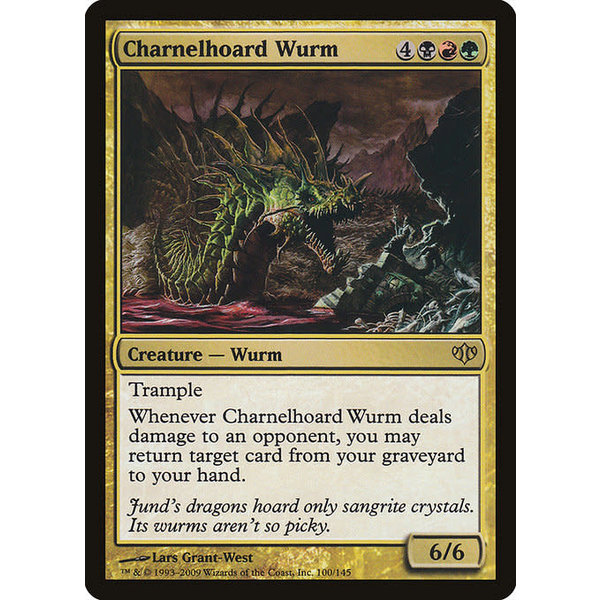 Magic: The Gathering Charnelhoard Wurm (100) Moderately Played