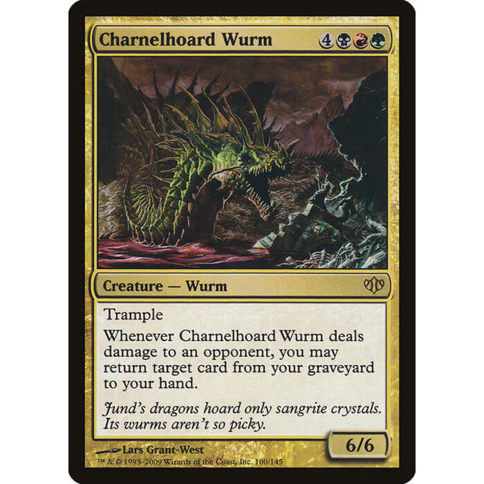 Magic: The Gathering Charnelhoard Wurm (100) Moderately Played