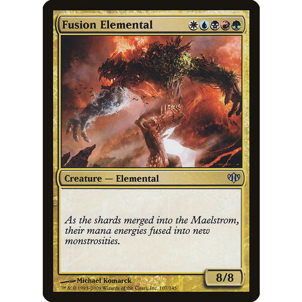 Magic: The Gathering Fusion Elemental (107) Moderately Played Foil