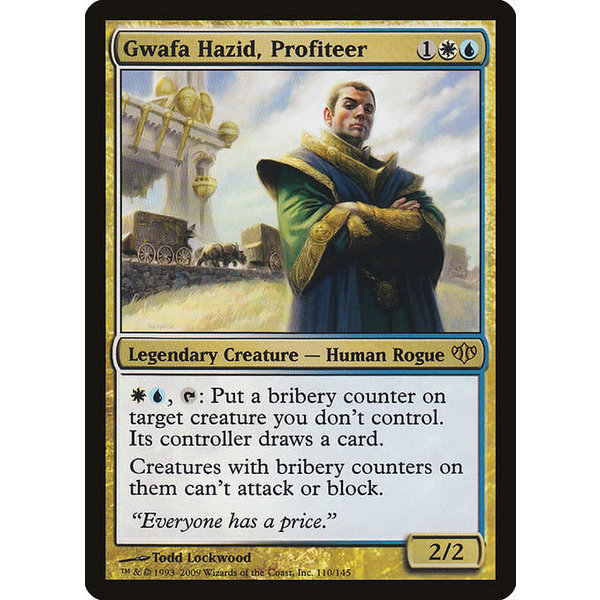 Magic: The Gathering Gwafa Hazid, Profiteer (110) Moderately Played