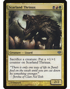 Magic: The Gathering Scarland Thrinax (123) Moderately Played