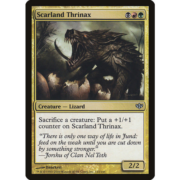 Magic: The Gathering Scarland Thrinax (123) Moderately Played
