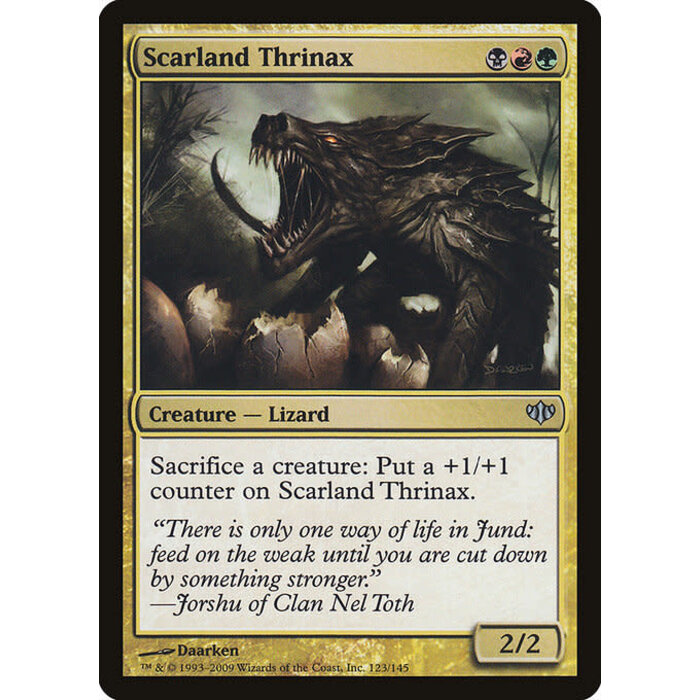 Magic: The Gathering Scarland Thrinax (123) Moderately Played