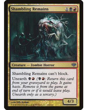 Magic: The Gathering Shambling Remains (124) Moderately Played
