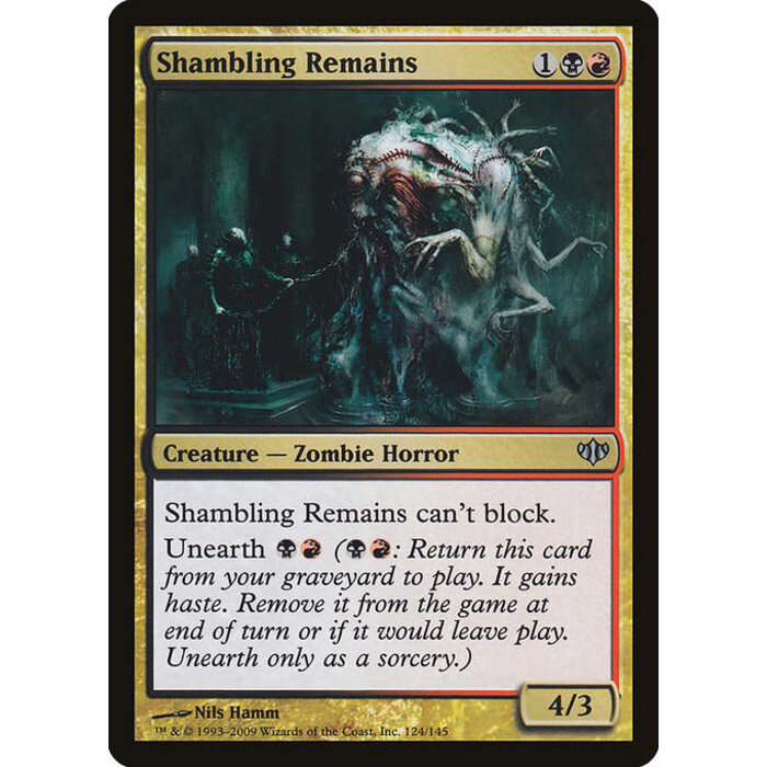 Magic: The Gathering Shambling Remains (124) Moderately Played