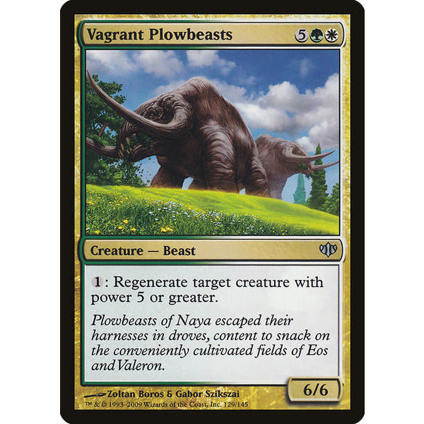 Magic: The Gathering Vagrant Plowbeasts (129) Lightly Played