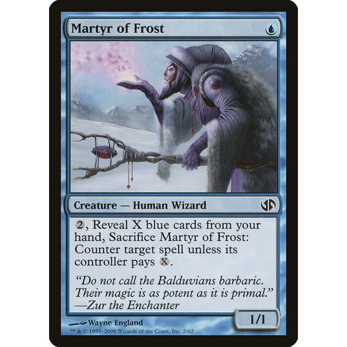 Magic: The Gathering Martyr of Frost (002) Moderately Played