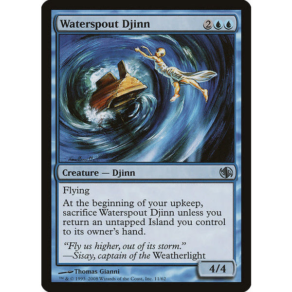 Magic: The Gathering Waterspout Djinn (011) Heavily Played