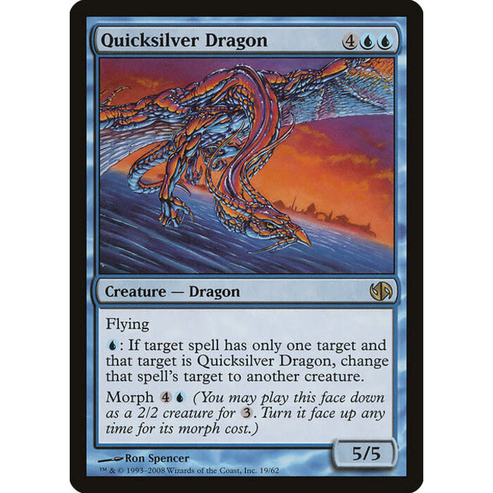 Magic: The Gathering Quicksilver Dragon (019) Moderately Played