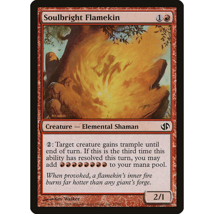 Magic: The Gathering Soulbright Flamekin (037) Heavily Played