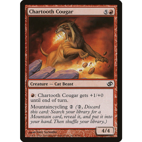 Magic: The Gathering Chartooth Cougar (047) Moderately Played