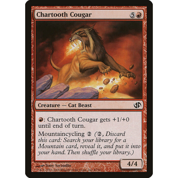 Magic: The Gathering Chartooth Cougar (047) Moderately Played