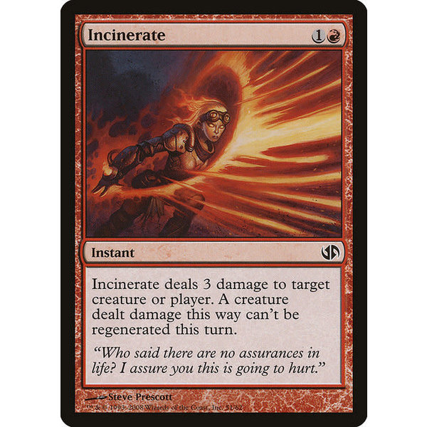 Magic: The Gathering Incinerate (051) Moderately Played