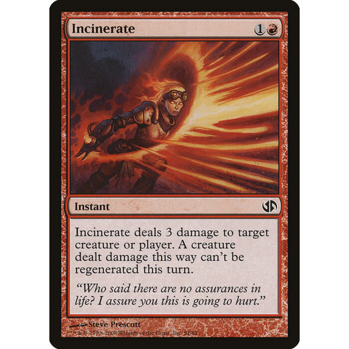 Magic: The Gathering Incinerate (051) Moderately Played